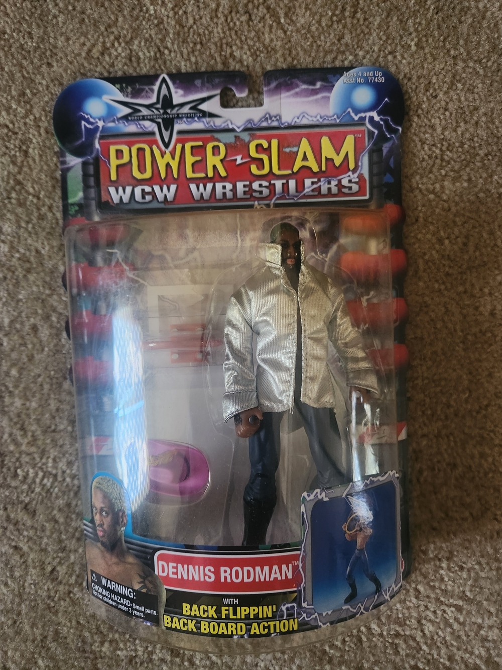 Power Slam WCW Wrestlers Dennis Rodman Action Figure - Silver